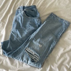 DL1961 Distressed Straight Jeans